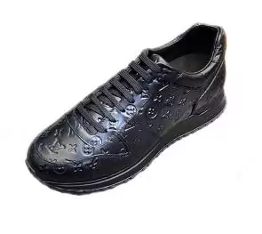 chaussure cuir louis vuitton hommes femmes cool black